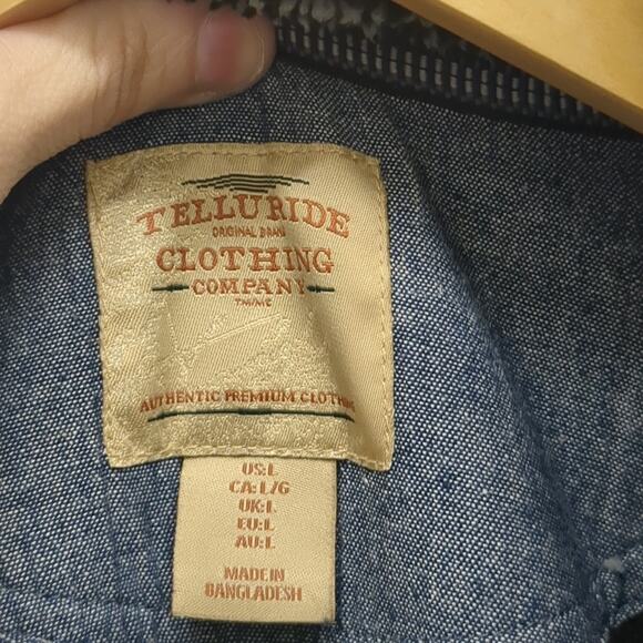 Telluride clothing Gray Zip Up Sweater Fleece lined size Large - Picture 2 of 4